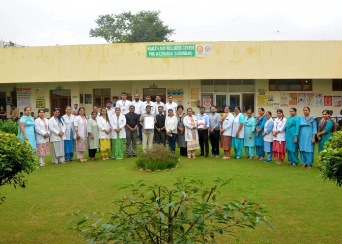 Primary Health Centre -Wazirabad becomes the first PHC to be ISO 9001 Certified in Haryana